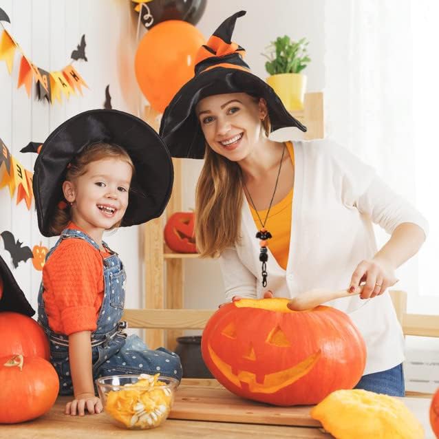 Miniatura 4 de Lantintop Cordones para insignias de identificación para Navidad, Halloween, día de Acción de Gracias, de silicona, para mujer, Negro -