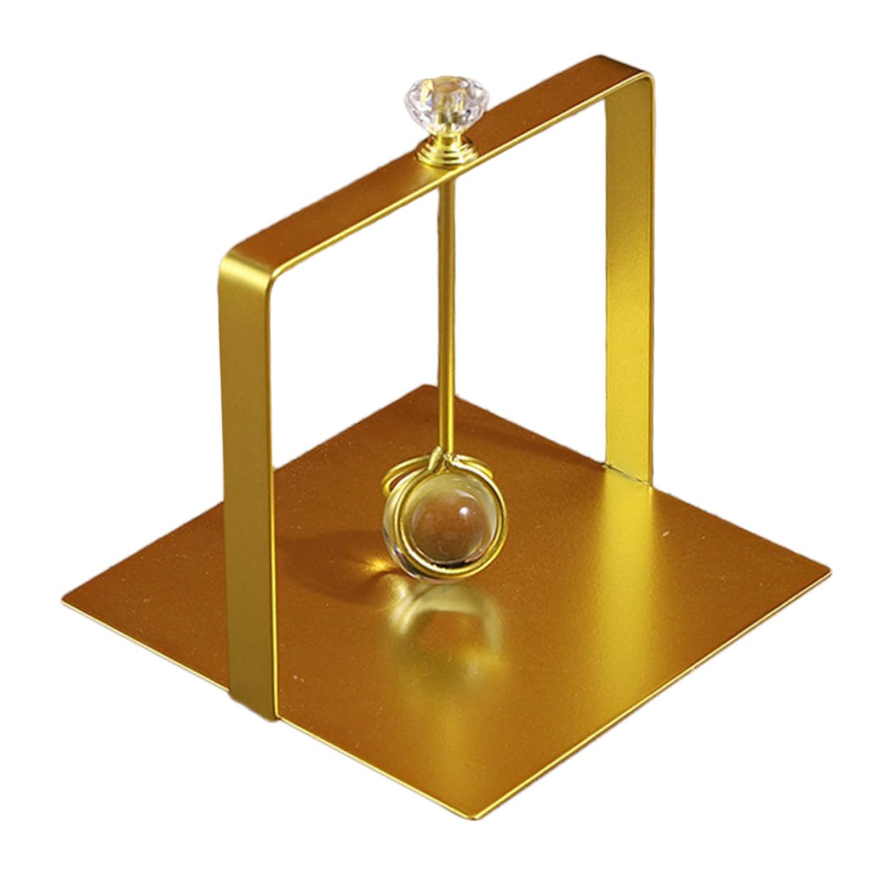 NAMOARLY Toallero de papel servilletero de mesa servilletero dorado cesta porta pañuelos organizador para servilletas estante para decorar escritorio pañuelo de papel metal