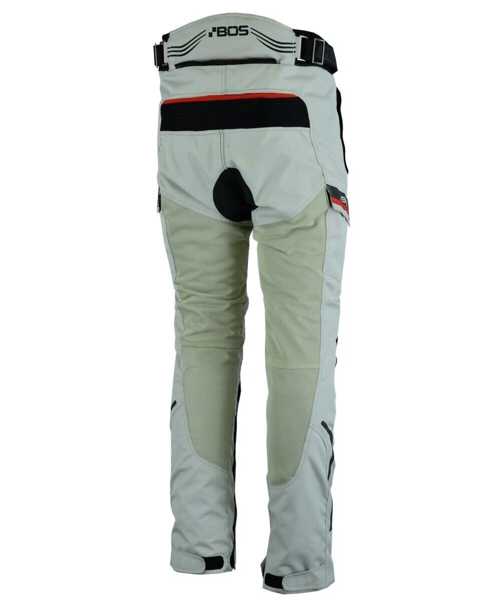 Herren Motorradhose mit Protektoren – wasserdichte Kombihose mit herausnehmbarem Futter,Motorrad Sommer Textil Hose Ventilated