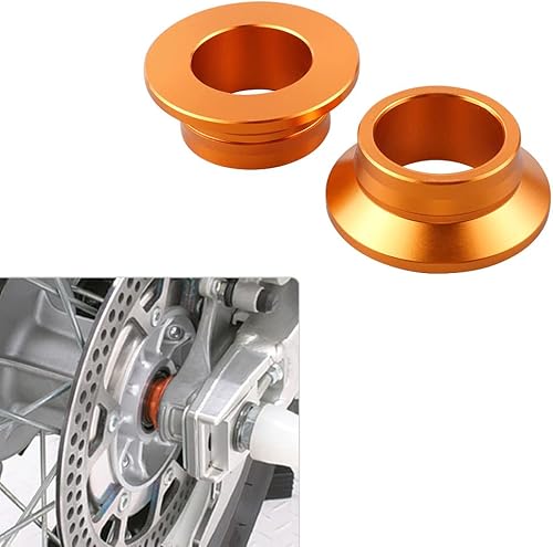 NICECNC Kit espaciador de rueda trasera naranja compatible con KTM 125 150 250 300 350 450 SXSXFXCF 2013-2014, 125-450 SXSXF 2015-2022, Husqvarna