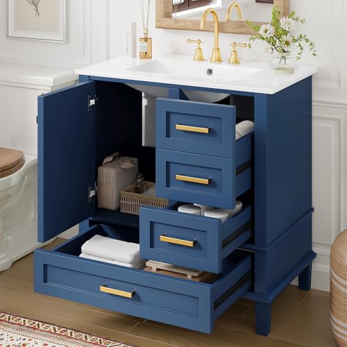 Mirightone 30" Bathroom Vanity with Sink, 30 Inch Bathroom Vanity