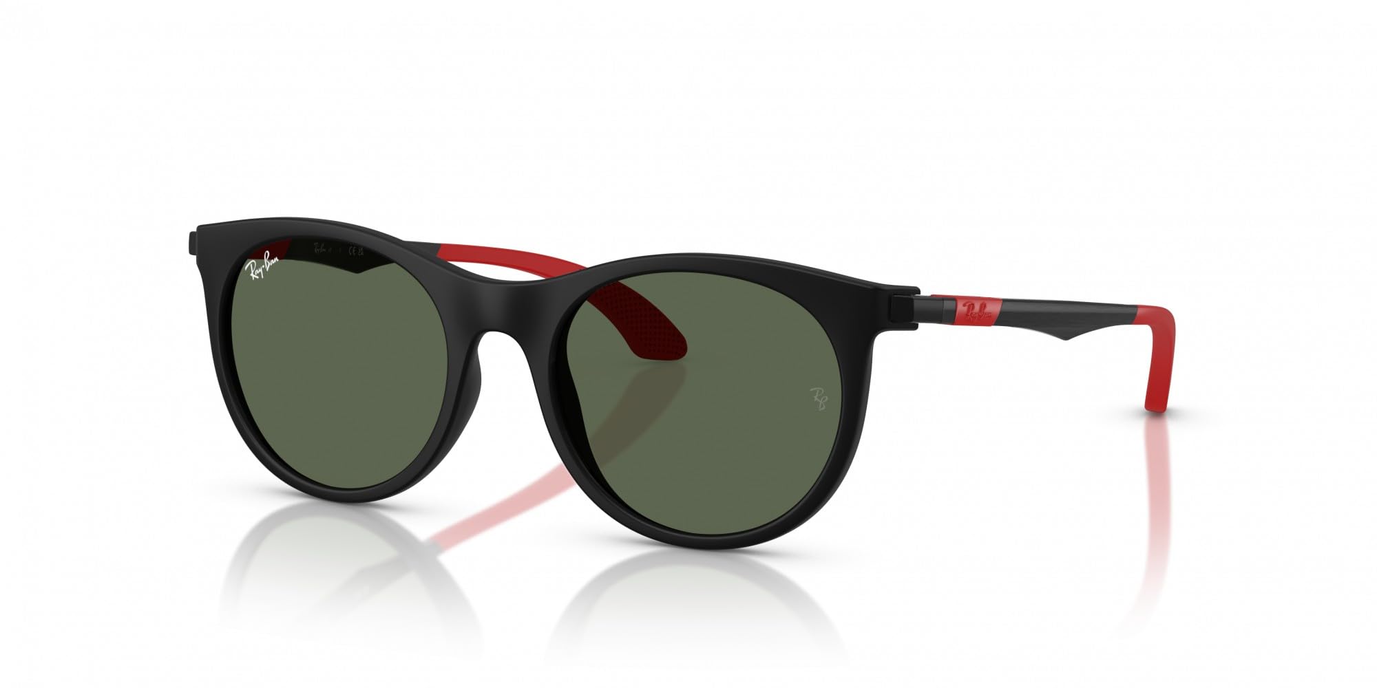

                                                    Ray-Ban RJ9082S Round Sunglasses, Matte Black/Dark