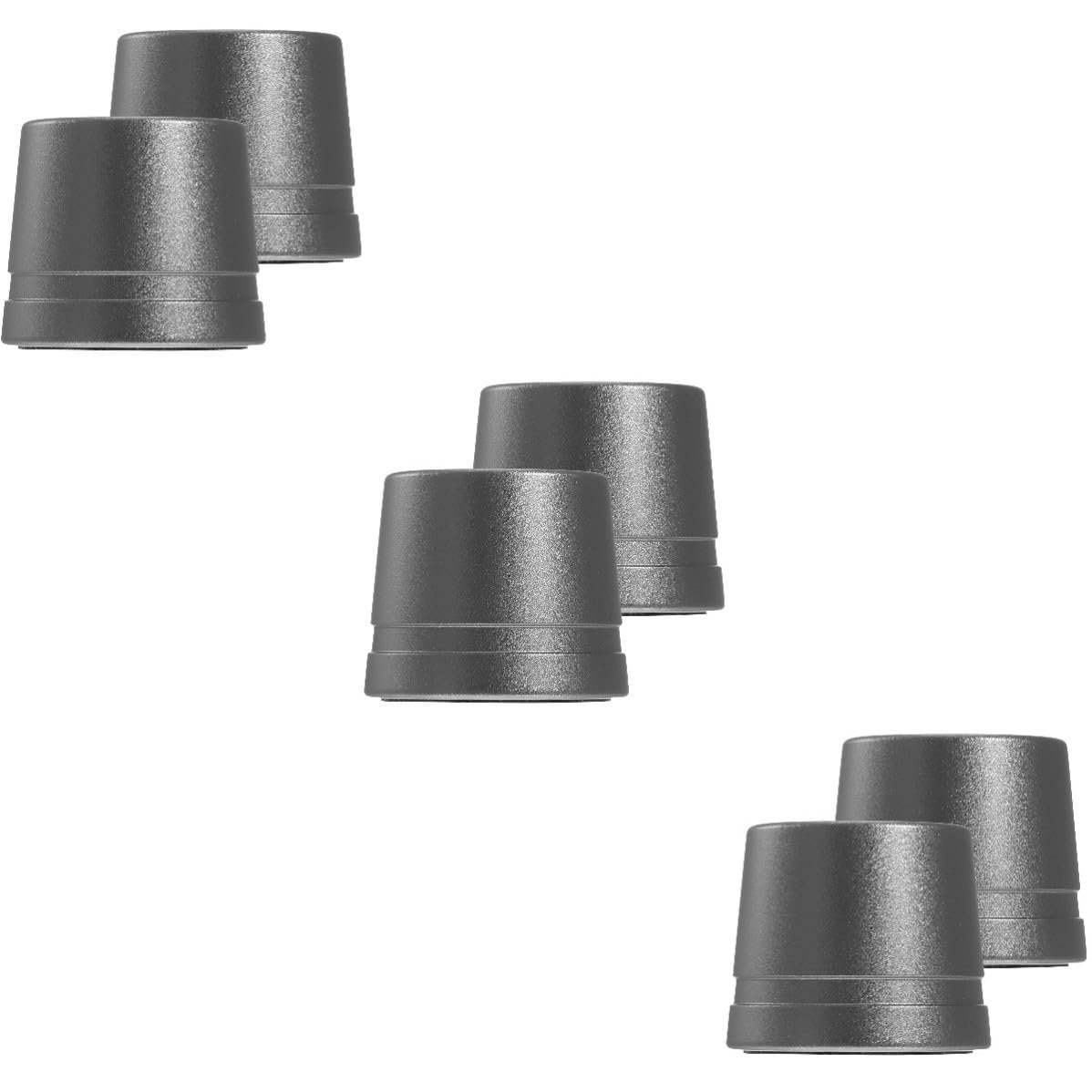 TOPBATHY 6 Pezzi Supporto per Rasoio di Sicurezza in Alluminio Nero, Base | Porta Rasoio Manuale, Finitura Liscia senza Bave, Resistente All'usura, Portatile e Compatto