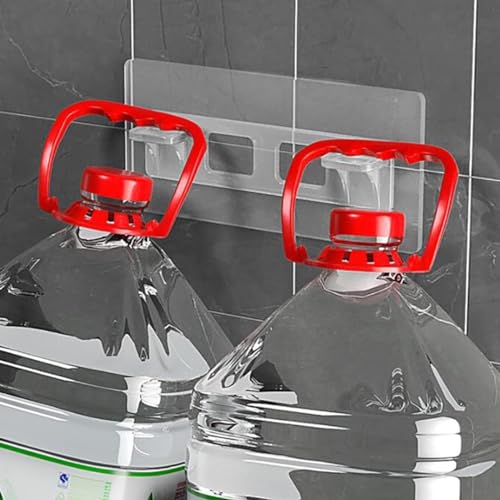 Image of Self Adhesive Shelf Support Pegs, Clear Cabinet Shelf Brackets Clips for Kitchen Wardrobe Partition, Punch Free Heavy Duty Layer Support Hook (Row Hook, 2)