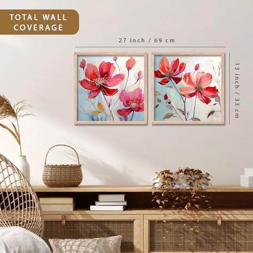 Image of kotart - Paintings wall decoration Wall frames for home decor Set of 2 Multicolo Size- (10x10) (13x13 inch, J)