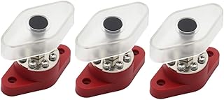 Wakauto Régua De Terminais 3 Peças Acessórios Para Carro Ônibus Automóvel Bloco De Distribuição De Bateria Acessórios Para Automóveis Bloco De Terminais De Fiação Tiras De