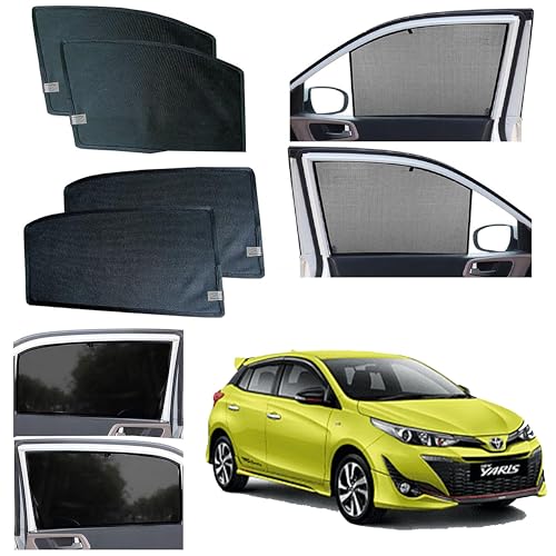 Image of WolkomHome Car Accessories Fix Curtain Window Shades Half Curtains Sunshade for Yaris