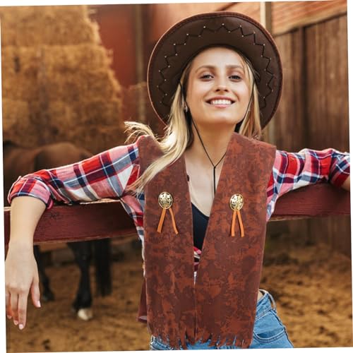 Vaguelly Western Themed Boy Girl Vest for Parties Cosplay and Festivals Style Outfit Xxl for Boy Girl for Carnival and Birthday Celebrations3