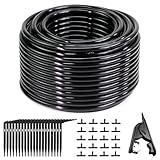 AYrundel Mikro-Bewässerungsschlauch 40M,Micro-Drip-Bewässerungssystem schlauch,Tropfbewässerungs schlauch 3/5mm,für Gartenbewässerungssystem,Gewächshaus,Balkon