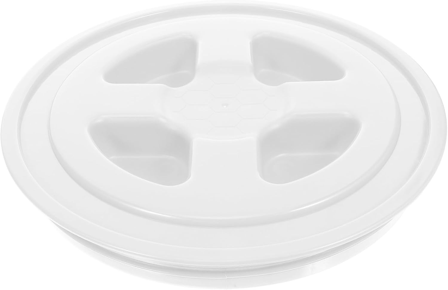 Plastic Bucket Screw-on Lid 31cm Diameter, Reusable Leak-proof Pail Cover for Industrial, Paint, and Pet Food Storage Containers