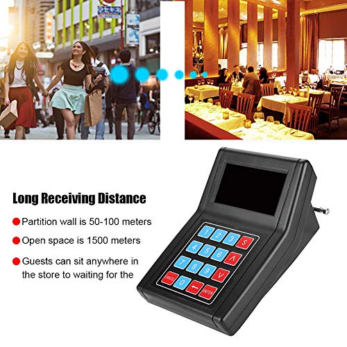 Pager System Restaurant Pager Drahtloses Gästeruf Kundenrufsystem Paging System Wireless Calling System für Restaurant Meal Extractor Pager Summer Restaurant Rufsystem mit 20 kabellosen Pagers