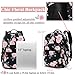 Leaper Fashion Floral Printing Laptop Backpack for Women Water-resistant College Backpack for Girls Kids Bookbags Travel Bag Casual Bag Satchel Dark Blue