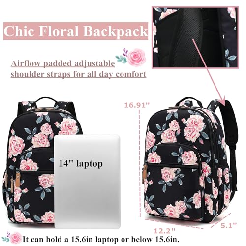 Image of Leaper Geometric Backpack for School Laptop Backpack for Men Women Water-resistant Bookbags Travel Backpack Girls Army Green