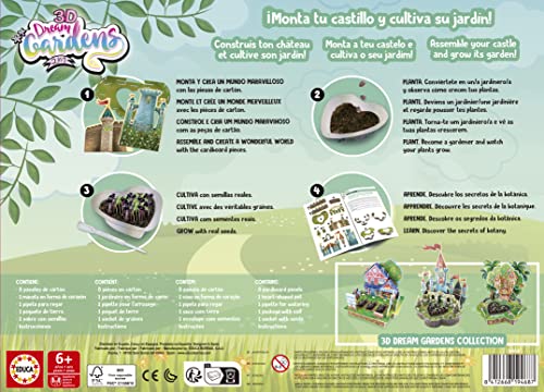 Educa 3D Dream Garden 2 en 1 Château | Construisez avec des pièces en Carton en Toute Couleur Ce Magnifique château et cultiver Votre Propane Jardin à la Maison | A partir de 19468 - vue 8