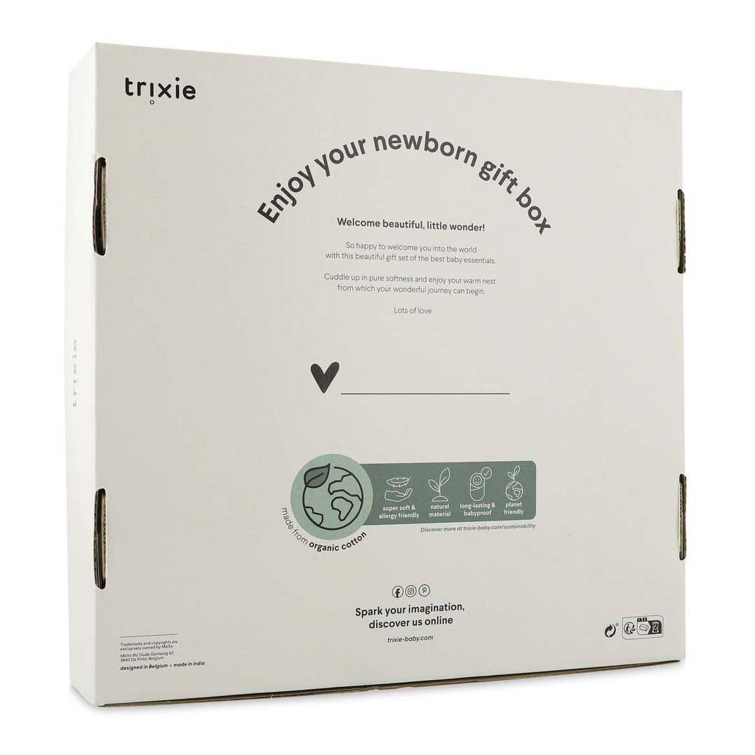 Trixie Lovely Leaves - Caja de regalo para recién nacido, grande