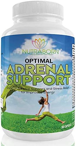Adrenal Support - Cortisol Manager with Magnesium, Vitamin C, B12, B6, B5, Ashwagandha, Schizandra Berry, Rhodiola, Licorice & More. Fatigue & Insufficiency Support. 100% Guaranteed - 60 Capsules