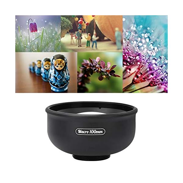 Handy-Kameraobjektiv, universelles externes High-Definition, 100 mm, Makro-Objektiv, zum Anklippen, kompatibel mit den… – Bild 5