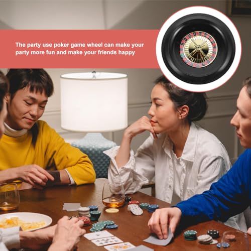 GLSTOY Russisches Roulette Rouletterad bastelzeug Roulette Tischspiel Spielprop настольная игра großes Rad Lenkung Spinnen Rad Spiel drehteller Spielrad Pokerspiel-Requisite Plastik