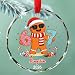 Funny Gingerbread Six Seven Glass Christmas Ornament 2026, Personalized 6-7 Teen Slang Xmas Ornament Gift for Boy Girl Humor Fans Dad Mom Friends, Custom Year & Name Six Seven Meme Hanging Ornaments