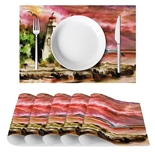 Set de table phare antidérapant et résistant à la chaleur pour table de cuisine - 3