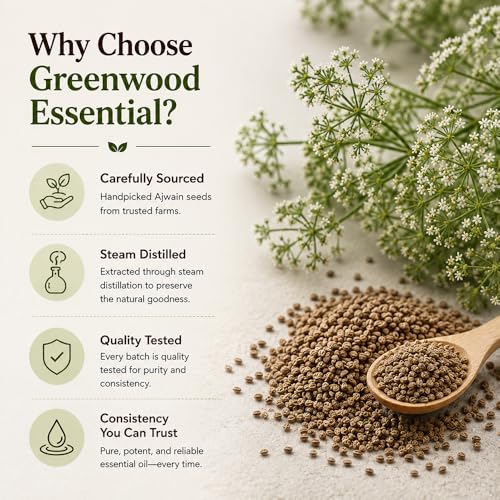 Image of Greenwood Essential Cedarwood Essential Oil (Juniperus Virginiana) with Glass Dropper Pure | Non-Sticky | Non-greasy | Lightweight | Men & Women | All Skin Types | Steam Distilled 100ml