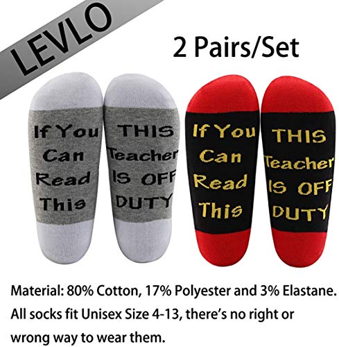 Chaussettes enseignant LEVLO cadeau fin d'année scolaire - 2