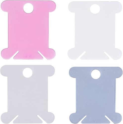 Miniatura 4 de 80 Pcs Thread Organizer, Embroidery Floss Storage,Embroidery Thread Organizer Plastic Embroidery Thread Cards Stitch Thread Plastic bobbins (4