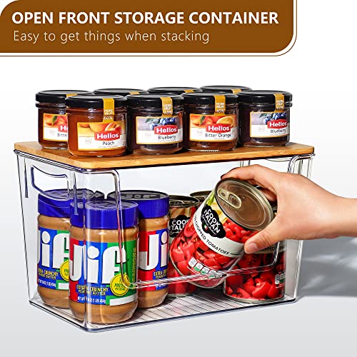 Hudgan G20-3599 Clear Stackable Storage Containers Acrylic Open Front Storage Bins thumb #1