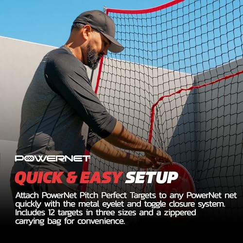 PowerNet Numbered Pitching Pad, Baseball Softball Italy