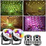 2 Pack Night Lights, Star Projector Light, Galaxy Projector for Home, Room Decor, Bedroom Decor, Disco Lights for Parties, Birthday Gift for Kids Teens Adults Relaxing, Christmas New Year Decor