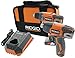 RIDGID R9000 12V Lithium-Ion 2 Tool Cordless Drill/Driver and Impact Kit with (2) 1.5Ah Batteries