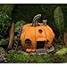 Top Collection Miniature Fairy Garden and Terrarium Orange Pumpkin Fairy House Statue, 4 by 4.5-Inch