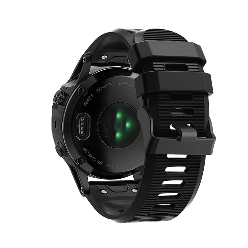 Bracelet 26 mm libération rapide pour Garmin Fenix 5X Plus GUMMMY