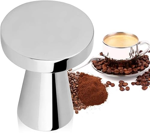 Yosoo Tamper para café expreso de 1.57 pulgadas de diámetro, acero inoxidable, plata, diseño moderno, compatible con máquina Dolce Gusto,