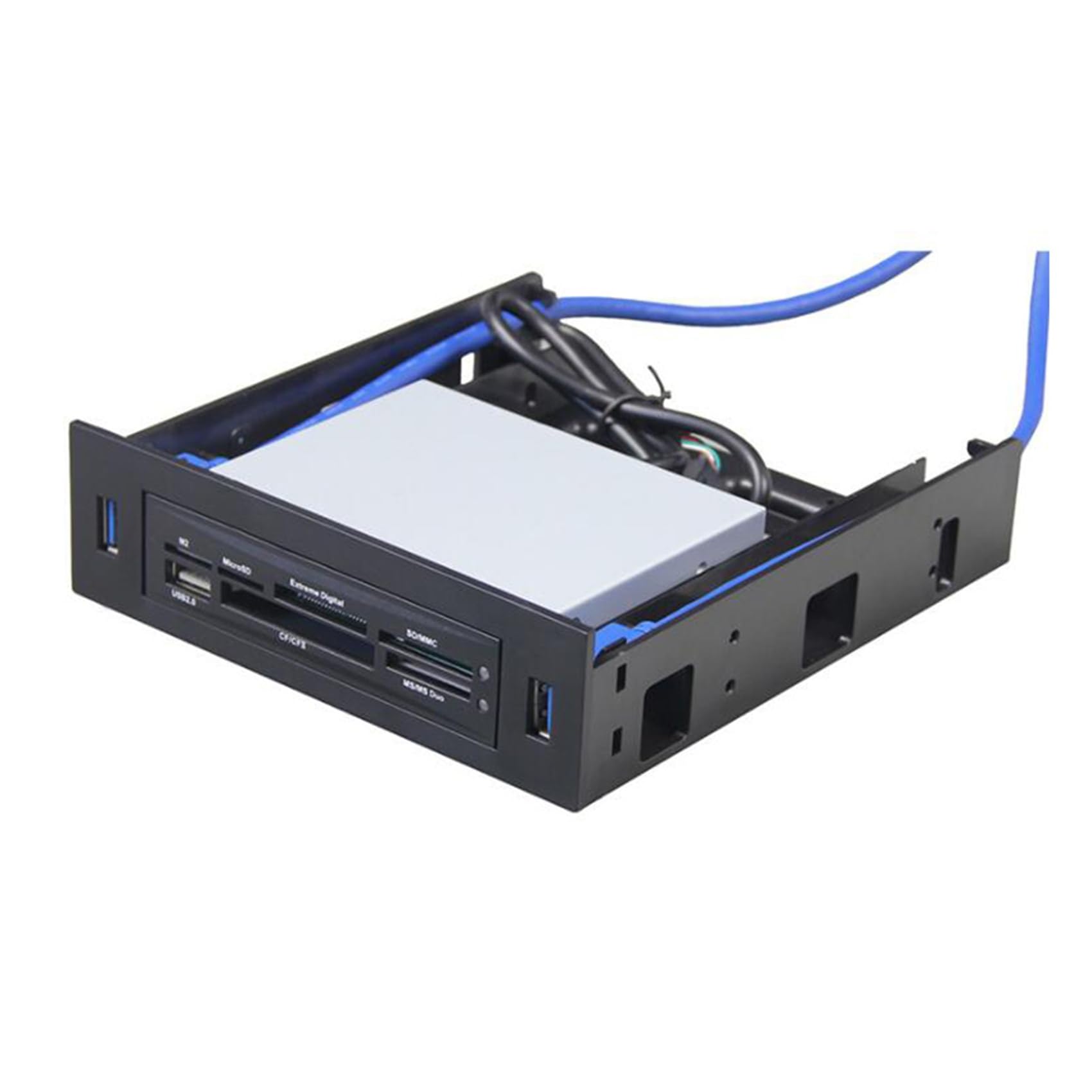 8 sztuk 2 x USB 3.0 osłona przednia z urządzeniem 3,5/HDD lub 2,5 SSD/HDD na dysku 5,25 do uchwytu na napęd optyczny