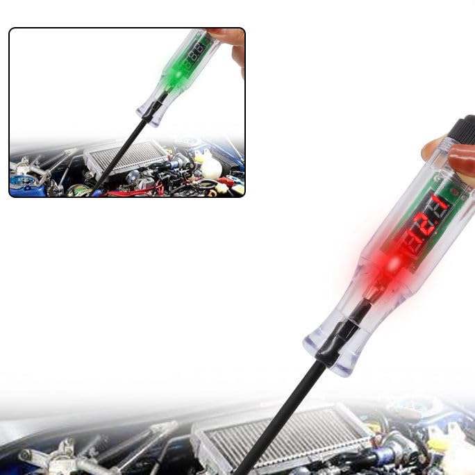 NityaEcommerce Car Circuit Tester, 3V-48V Electrical Volt Test Light with 39.3" Wire Harness, Voltage Measure Tool Kit, Universal for Most Cars, Trucks and Vans (Black #1) 2