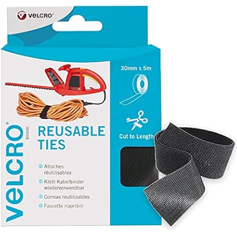 VELCRO Brand One-Wrap Reusable Ties for Cable Management Cover