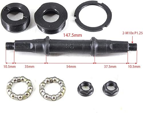 Miniatura 3 de Juego de soportes inferiores de bicicleta de acero eje de bicicleta Axie Soportes inferiores de acero fijo manivela de acero cuadrado soporte