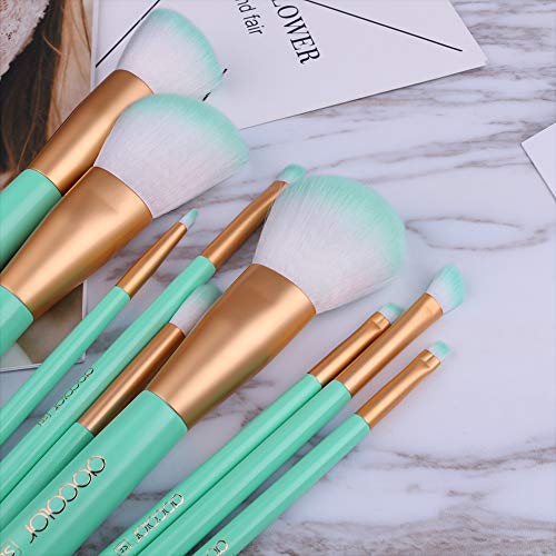 Make Up Brushes, Docolor 9pcs Makeup Brushes Professional Kabuki Foundation Blending Powder Blush Contour Brush