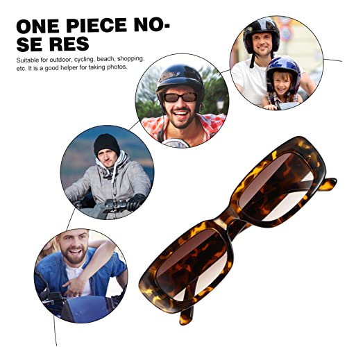 PRETYZOOM Leopard Print Sunglass Square Oversized Retro Frame Sunglass for Women2