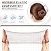 MAGDIY Hair Net 50 Pcs Invisible Hair Nets for Women and Girls Ballet Bun, 50pcs 50cm Elastic Edge Hairnets, 50pcs U Shaped Hair Pins and 5pcs Hair Elastic Bands, Perfect for Hair Bun Making (Brown)