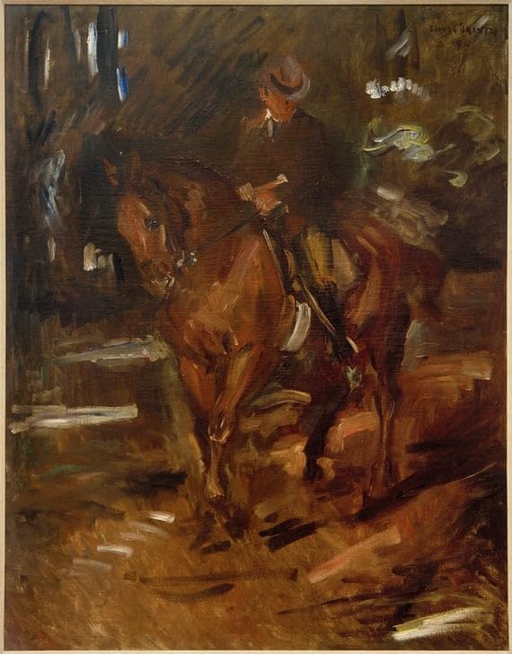 Art Tableau la chevauchée du matin Lovis Corinth pour décorer un salon chaleureux