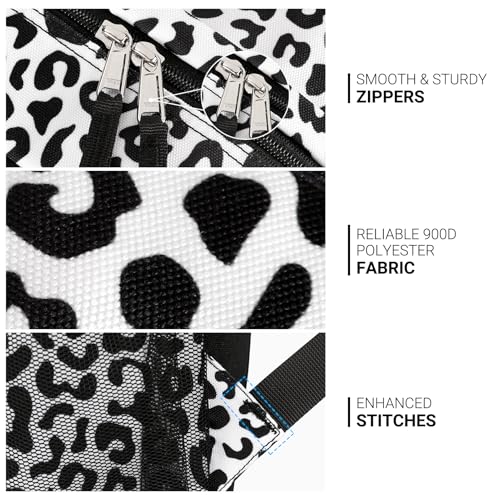 Image of ZORFIN 26L Backpack for College, and Travel: Water Resistant Bookbag - Snow Leopard
