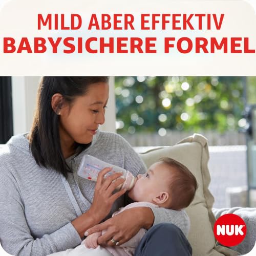 NUK-Babyflaschenreiniger | 500 ml | Ideal zur Reinigung von Babyflaschen, Saugern und Zubehör | Duftstofffreier Reiniger | pH-neutral… – Ansicht 3