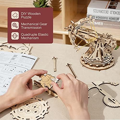 ROKR 3D Wooden Puzzle for Adults Teens Construction Model Kits for Adults to Build