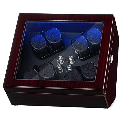 JQUEEN Watch Winder for 8 Automatic Watches with Quiet Motors