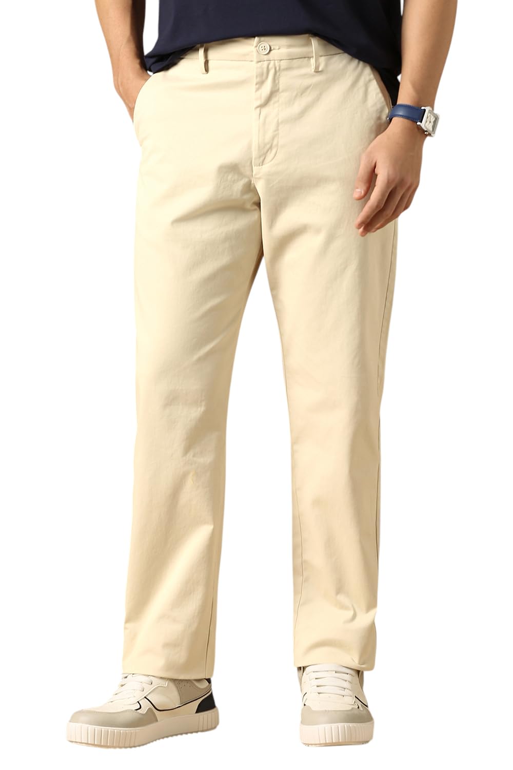 peter england Men's Regular Casual Pants (PCTFTRXP575413_Beige-picture-40