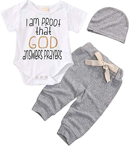 3Pcs Baby Boy Clothes Mommy's New Man Print Bodysuit Summe Cotton Short Sleeve Romper Moustache Pants+Hat Outfits Set (White#8, 0-3 Months)