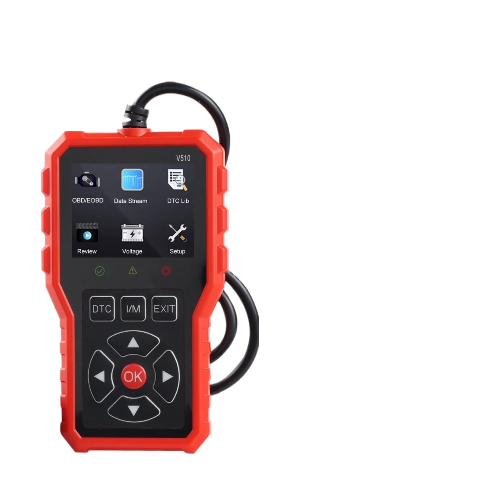 Herramienta de diagnóstico automotriz V510, Lector código OBD2, escáner multifunción for borrar códigos Falla Herramienta de diagnóstico