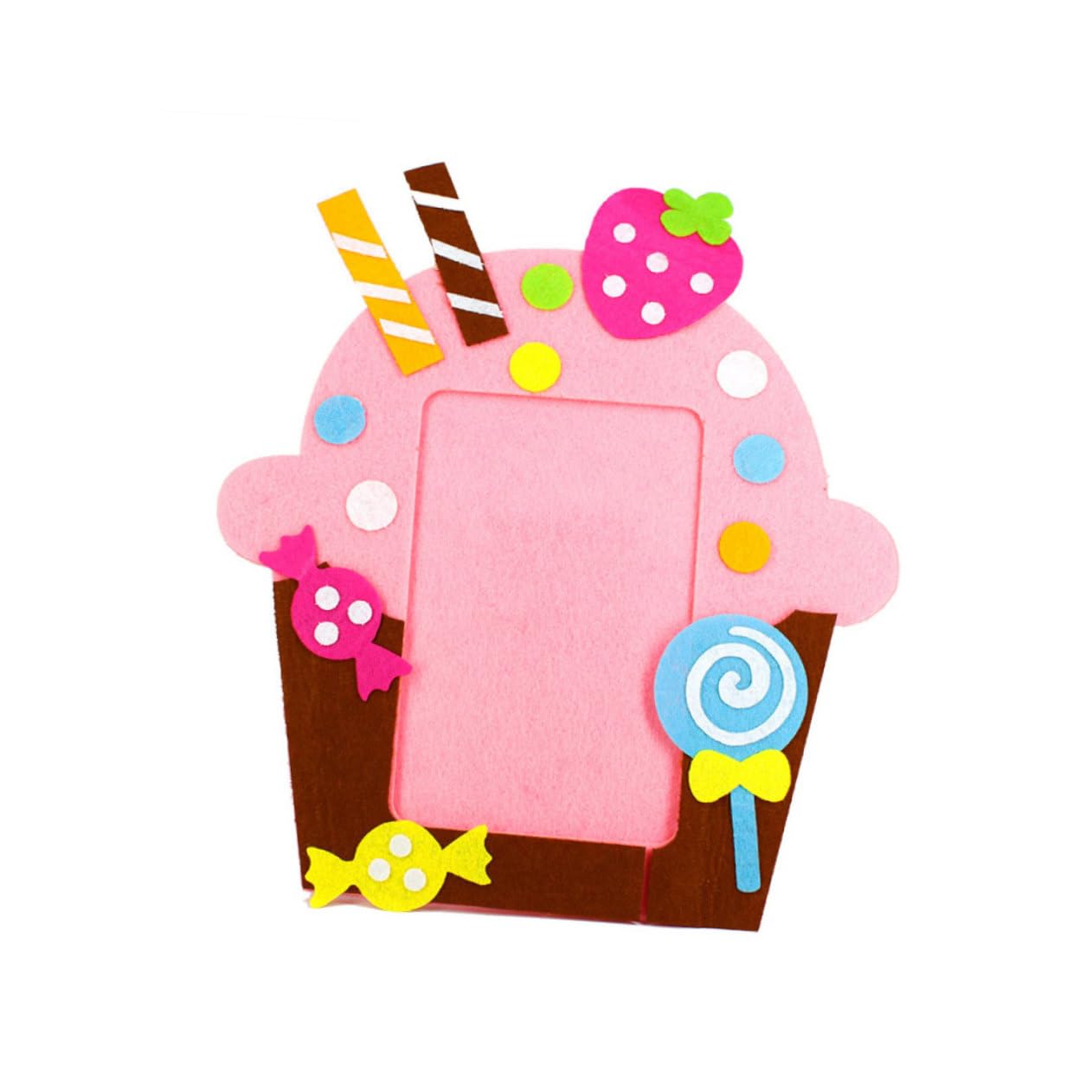 10 Set cornice fai da te in tessuto non tessuto adesivi per artigianato per kit trucco per per ragazze album in tessuto non tessuto materiale dell'album